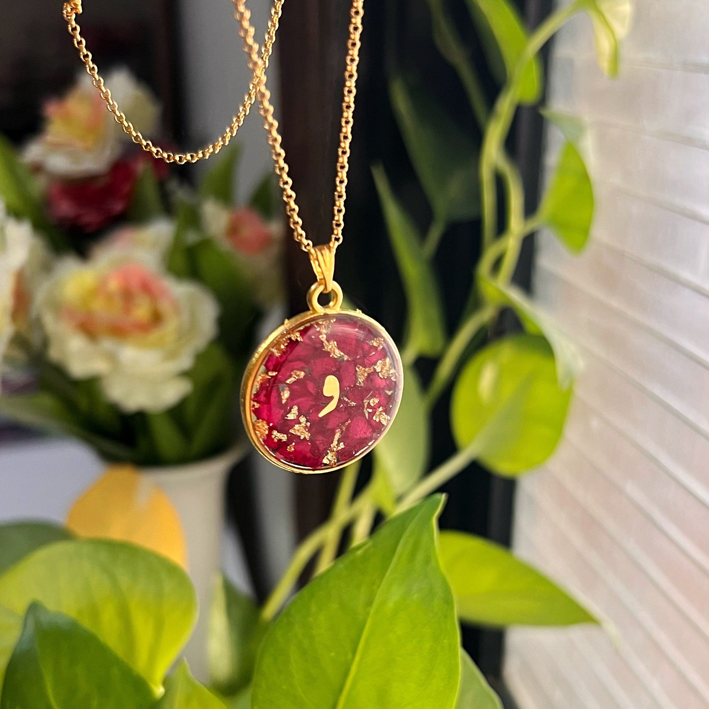 Red Bloom Pendant