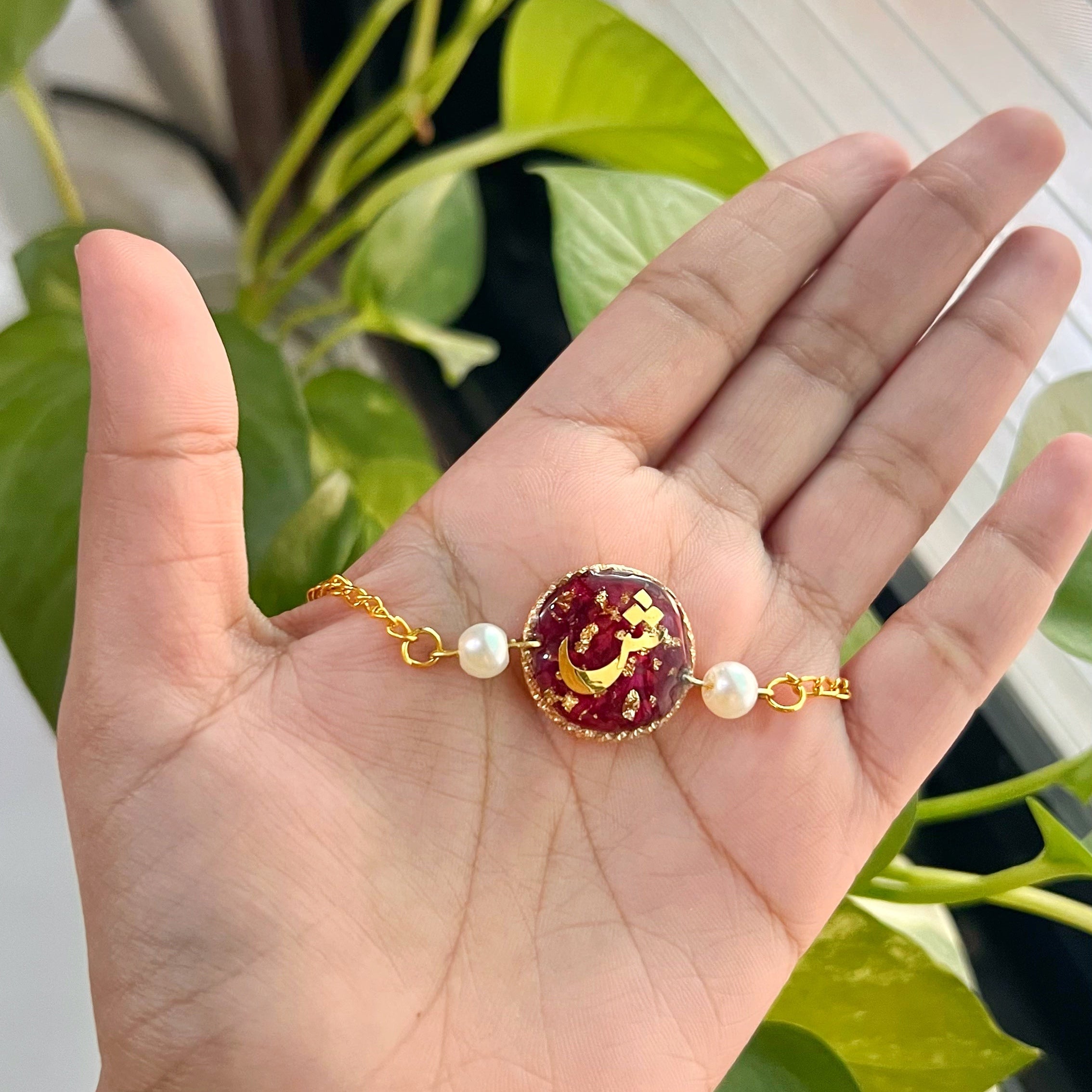 Red bloom Bracelet